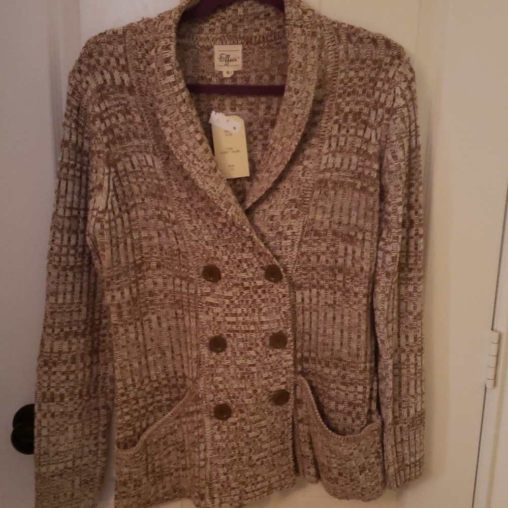 Long sleeve button up sweater